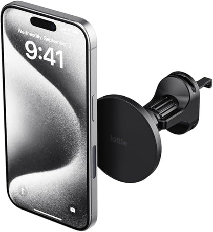 iOttie iTap 3 Magnetic Air Vent Car Mount Phone Holder with Magnetic Ring Adapter. Compatible with iPhone, Samsung Galaxy, Google Pixel, Huawei, LG, and All Qi Compatible Smartphones - style: Air Vent Mount