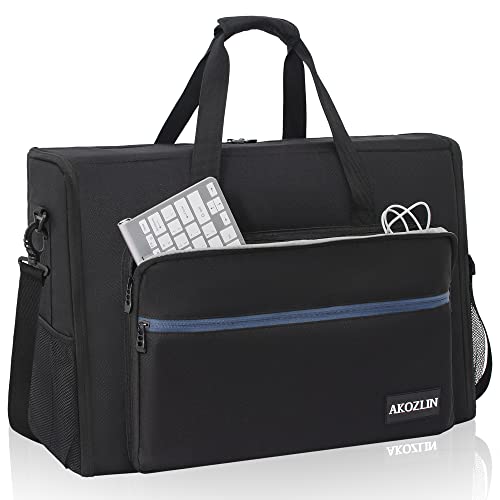 AKOZLIN 24" Dual Monitor Carrying Case, Padded Monitor Bag, TV Travel Case - size: For Dual 19"- 24" Screen