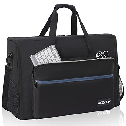AKOZLIN 24" Dual Monitor Carrying Case, Padded Monitor Bag, TV Travel Case - size: For Dual 19"- 24" Screen