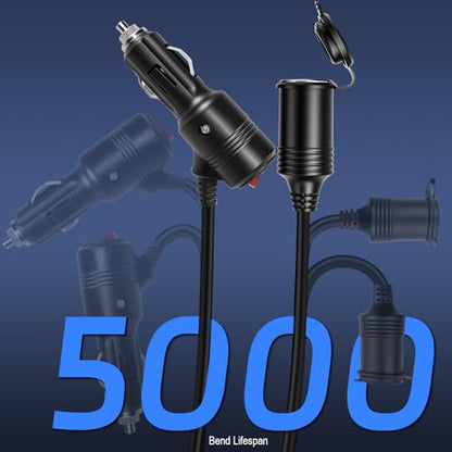 Cigarette Lighter Splitter 12V Dual Socket Adapter - size: 2 Ports