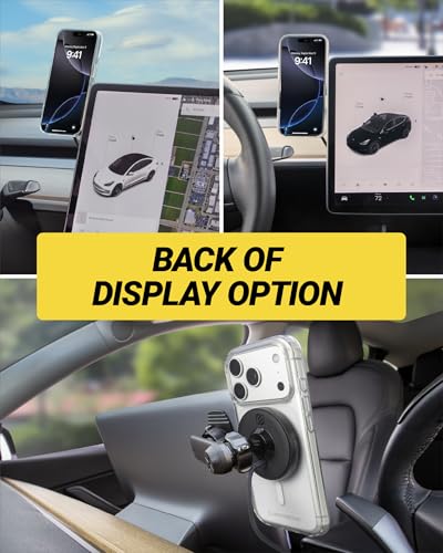 Scosche Qi2 MagSafe Car Mount Charger 25W Fast Wireless Phone Holder with 5-in-1 Mounting Options for Vent, Dashboard, Swing Arm, Back-of-Display, Compatible with iPhone 17/16/15/14/13 & Samsung S25