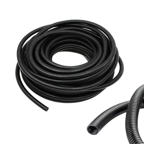 1/4 Inch Wire Loom Split Tubing - 50ft Cord Protector Electric Wires Covers, Automotive Wire Flexible Conduit, Plastic Wire Cover - size: 1/4"-50ft