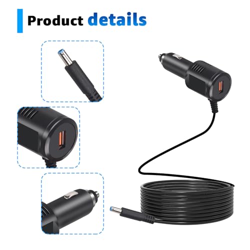 5V Car Charger with USB Port for Rand McNally GPS - Compatible with TND Tablet 85, TND 740,750, OverDryve 7, 8 Pro, and RV Truck GPS Systems - Including Magnetic Slice Mount Replacement AC Adapter
