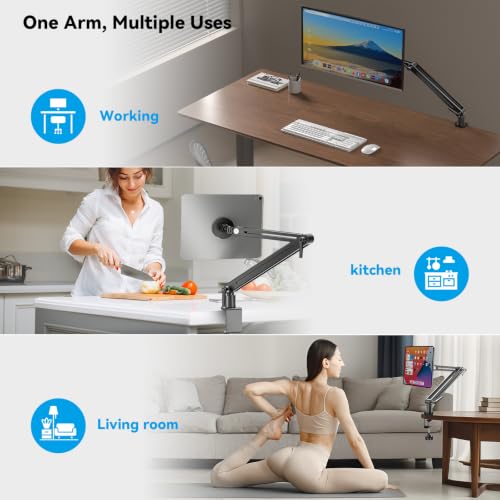 Magnetic Portable Monitor 75mm VESA Mount Arm Screen Holder Stand Clamp