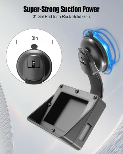 Flexible Suction Cup Mount Fits for Holley 3.5In EFI Screens