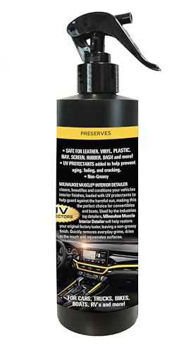 Interior Detailer Spray – 16 Fl Oz | Cleaner & Conditioner for Leather, Vinyl, Plastic & Screens | UV Protection | Non-Greasy | Cars, Trucks, Boats, Bikes & RVs