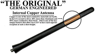 Votex - The Original 6 3/4 Inch fits Dodge Ram Promaster - Dodge Ram Promaster City (2014-2026) - Short Rubber Antenna - Internal Copper Coil - Premium Reception - German Engineered