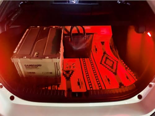 iJDMTOY Super Bright 2W High Power Brilliant Red Full LED Trunk Cargo Area Light Assembly Compatible With Lexus, Compatible With Toyota, Powered by 20-SMD LED Diodes - style: Red