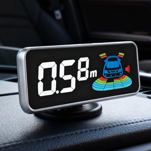 Car Parking Sensors Kit Reverse Radar parktronic System Auto Electronics Vehicle Back Assistant Reverse 8 Sensor (Golden) - color: Golden