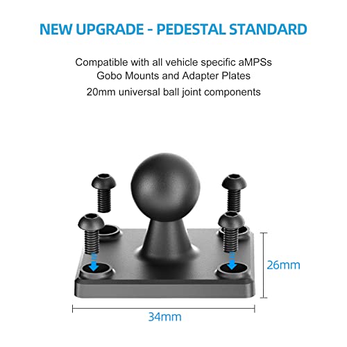 OHLPRO Tablet Holder for Truck, Heavy Duty Drill Base Tablet Car Mount for iPad, mini, Samsung Galaxy (7" - 11") for Dashboard, Desks, Tabletop, ipad Mount Great for Wall, Commercial Vehicles - size: 7-11'' - 1 Arm Mount