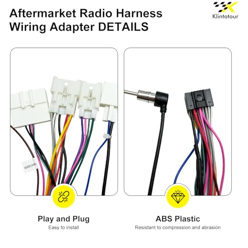 Aftermarket Radio Wiring Adapter Compatible with Toyota 2008-2019, 16Pin Android Car Stereo Harness with Antenna Adapter 28Pin SWC Reverse USB Port, Fit for Camry Corolla 4Runner RAV4 Tundra - style: with 28Pin swc, antenna,usb port