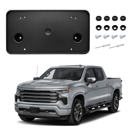 Front License Plate Frame for Chevrolet Silverado 1500 2023-2026 - size: For Chevy Sliverado 1500 2023+