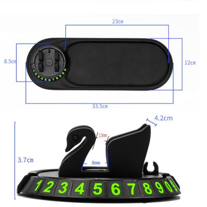 Tumecos Car Non-Slip Pad for Car Dashboard,Dashboard Mat for Car Dashboard Accessories,Dash Cell Phone Mount,Non-Slip Mat Can Hold Cell Phone, Keys, Sunglasses - style: Style B