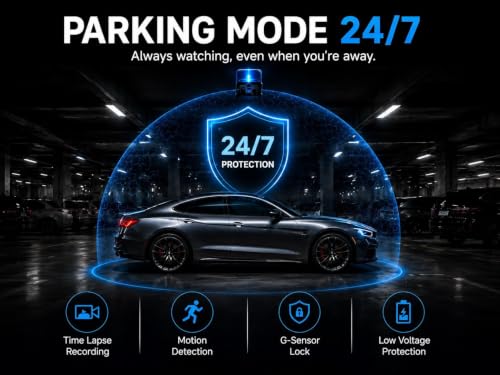 A11 4K Front + 2K Rear Dash Cam, 256GB microSD Included, Dash Camera with STARVIS Sensor, 5GHz WiFi, GPS, ADAS, HDR Night Vision, 24/7 Parking Monitor (Hardwire Kit Included), 3.4” IPS Screen