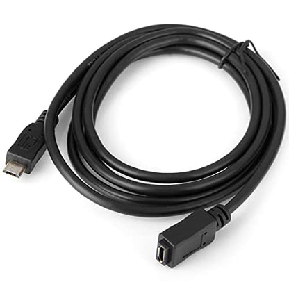 chenyang Micro USB 2.0 Extension Cable,Micro USB 5Pin Male to Female Data Charging Extension Cable for Dash Cam/GPS/Camera 4.92FT/1.5M - size: 4.92FT