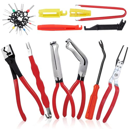 Dntorx 12 Pcs Automotive Electrical Disconnect Pliers kit