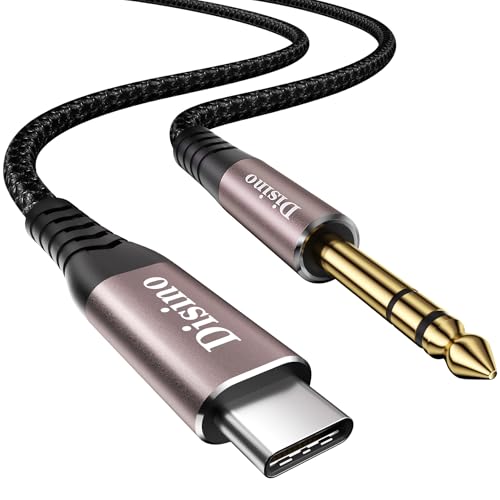 USB C to 1/4 Inch TRS Stere Audio Cable,Type-C to 6.35mm Audio Adapter Aux Jack Stereo Cord for Smartphone,Tablet,Laptop, Amplifier,Speaker, Mixing Console - 10Feet - size: 10 feet