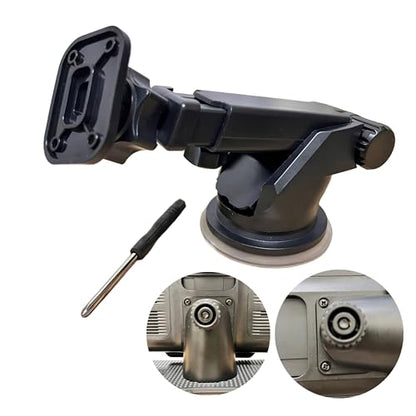 Carplay Mount with Scrwes Flexible Suction Cup Bracket for 7"/ 9"/ 10.26" Car Android Auto Screen Upgraded Windshield Dashboard Suction Cup Mount - size: Screws Bracket