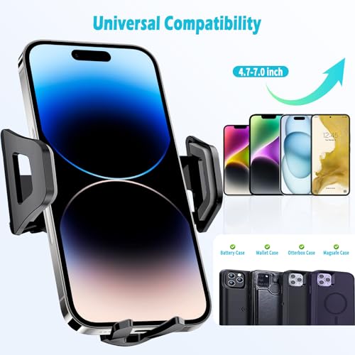 Car Phone Holder - Fits Lexus NX/NX 350/450h+ 2022-2025, Thick Case Friendly, 4.7-7 In Phones, 360 Rotation, Easy Install - size: NX 250 350 350h 450h+ 2022-2025