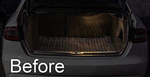 ICBEAMER 12" Purple 18SMD 2835 LED Strip Light Universal Fit Car Trunk Cargo Area or Interior Illumination - color: Purple