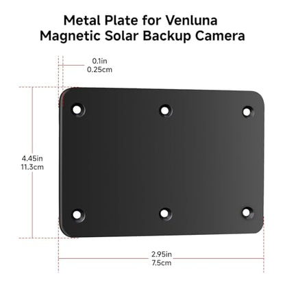 Metal Plate for Wireless Magnetic Backup Camera Mounting Base