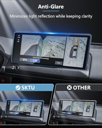 SKTU for 2026 2027 Honda Pilot Screen Protector 12.3 Inch for 2026+ Honda Pilot (Sport/EX-L/Touring/TrailSport/Touring Blackout/Elite/Black Edition) 12.3-Inch Infotainment Touchscreen [Ultra HD, Anti Glare&Scratch, 9H Hardness] Tempered Glass Honda Pilot