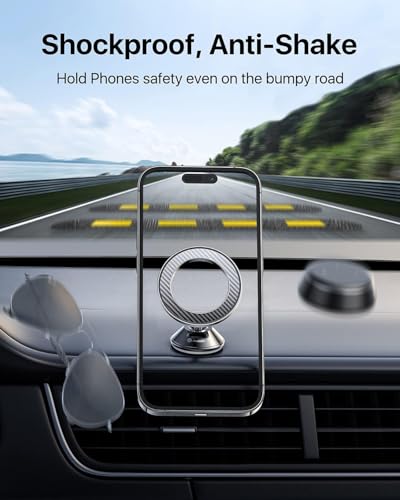 andobil for Magsafe Car Mount Compact Magnetic Phone Holder for Car Dash - style: Dashboard