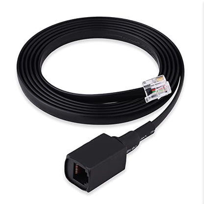 1.5 M/4.92ft 6Pin Removable Separation Handheld Mic Extension Cable Cord for FT-7800R, FT-8800R, FT-7900R, FT-8900R, etc.