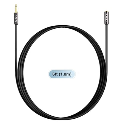 J&D 3.5mm Male to Female AUX Extension Cable, TRS Stereo Audio Cord, 6 ft - size: 6 Feet