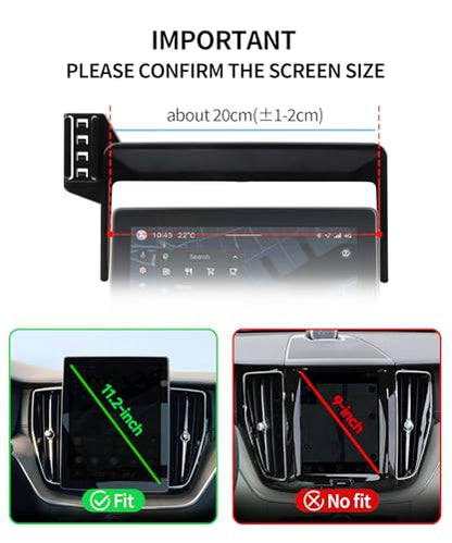 Car Phone Holder for Volvo XC60/XC90 2025 2026 11.2" Screen Magsafe Mount