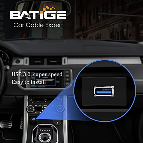 Square Single Port USB 3.0 Panel Flush Mount Extension Cable 3ft - size: 3ft
