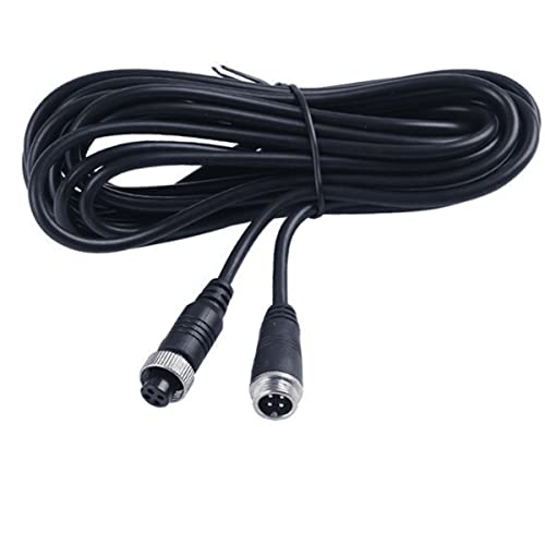 Backup Camera Extension Cable, Car Video 4Pin Aviation Extension Cable, for CCTV Rearview Camera Car Truck Trailer Camper Bus Motorhome Vehicle Backup Monitor Waterproof Shockproof System 16FT/5M - size: 16FT/5M