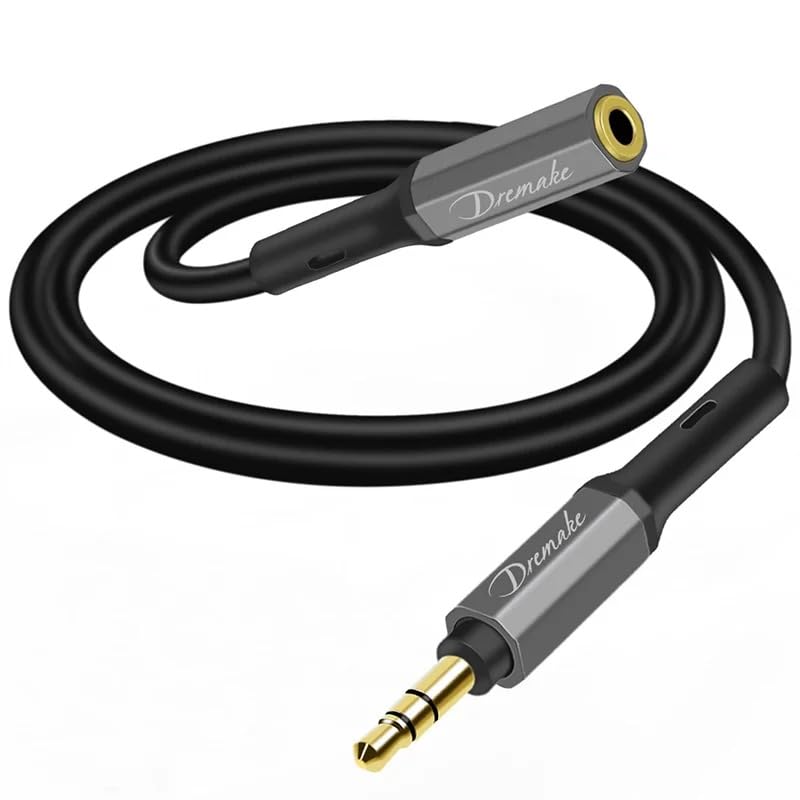Headphone Extension Cable 3ft/1m, 3.5mm Extender Audio Male to Female Auxiliary Adapter Hi-Fi Sound Stereo 3.5mm TRS Cord for Headset, Speakers, Smartphones - size: MK-00187-3FT