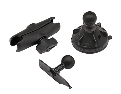 Bully Dog 30600 RAM Heavy Duty Suction Cup Windshield Mount Kit for GT & WatchDog – Fully Adjustable Mount with Suction Cup + T-Slot Adapter, Secure Dash/Windshield Placement
