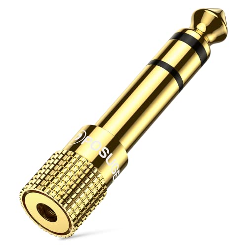 POSUGEAR 6.35mm 1/4 Male to 3.5mm 1/8 Female Headphone Jack Adapter 1 Pack - size: 1 Pack