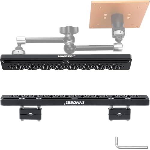 INNOREL TB2403 Car Headrest Mount Camera Monitor Bracket 1/4" Screw Shooting Extension Bracket for Installing Camera Cage, Car Headrest ARRI Camera Accessories Inside Vehicle