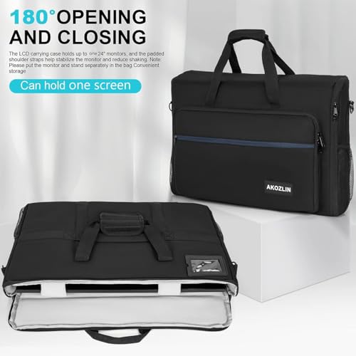 AKOZLIN 24 inch Monitor Carrying Case, Padded Monitor Bag, TV Travel Case - size: For 19"- 24" Screen