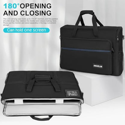 AKOZLIN 24 inch Monitor Carrying Case, Padded Monitor Bag, TV Travel Case - size: For 19"- 24" Screen