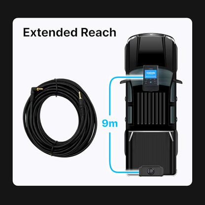 S1 Infinite 9m(29.5ft) Extension Cable for Rear Dash Cam, Backup Camera Extension Cord, Extended Reach, Car Accessories