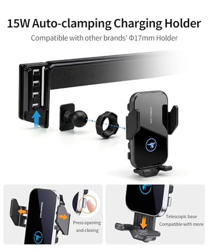 Wireless Charger Car Phone Holder for Toyota RAV4 2019-2025, 7/8" Screen