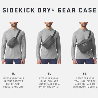 YETI Sidekick Dry 3L Gear Case, Rescue Red - color: Rescue Red, size: Sidekick 3L