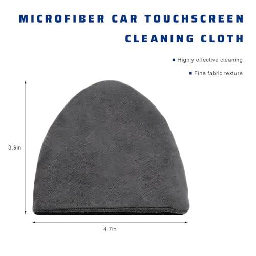 Car Screen Cleaning Wipes, 4.72" × 3.94" Triangle Microfiber Cleaner Auto Dashboard Display Wipes, Non-Scratch Foldable Cloth Touchscreen Cleaning Pad for Most Vehicles - color: Triangle