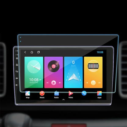 Car Navigation Screen Protector, Anti Glare Anti Fingerprint Tempered Glass Film with Cleaning Kit, 10 Inch Navigation Protector for Drivers SUVs Sedans Trucks and Daily Commutes - size: 10 Inch