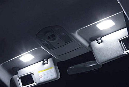 iJDMTOY (2) Super Bright 6-SMD 29mm 6614F LED Replacement Bulbs For Car Sun Visor Vanity Mirror Lights, Xenon White