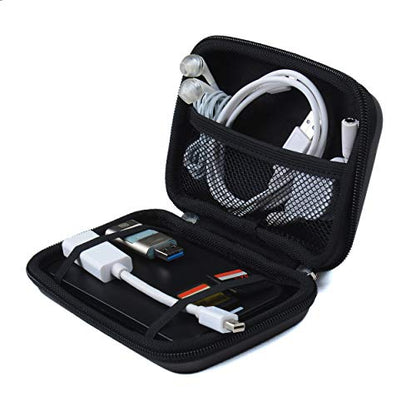 Universal Nylon Carrying Case for GPS, Small Camera, Chargers, Earbuds – Travel Pouch for Accessories, Fits Devices Up to 5.2 Inches, Black