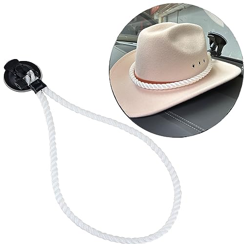 Hat Mounts Cowboy Hat Mounts for Your Vehicle, Cowboy Hat Holder Rack for Truck SUV Car, Cowboy Hat Rack with Suction Cup, Cowboy Hat Hanger for Car and Home (White) - color: White