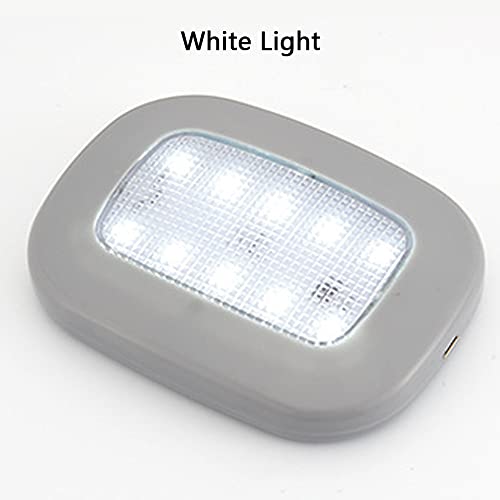 CYDZSW Car LED Lights Interior Battery Powered,USB Charging 10LED Small Wireless Dome Light Inside,RV Camper Shell Ceiling Roof Lights,Trunk Light