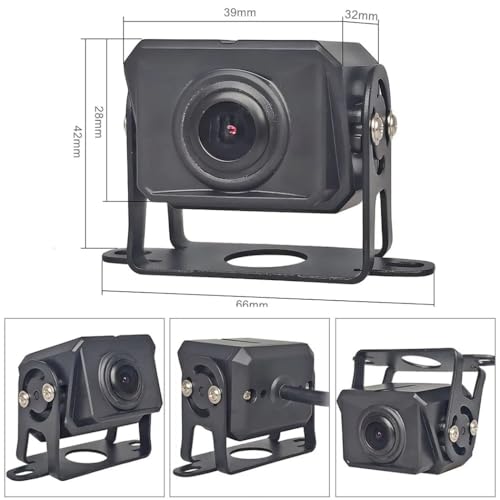 HD Wired RV Backup Camera System Kit,7 inch IPS Dual Split Screen Monitor DVR Recording IP69 Waterproof 1080P Front View Rear View Reverse Cameras Parking Lines for Truck/Semi-Trailer/Box Truck