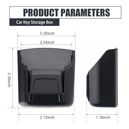 Car Key Fob Holder, Car Garage Keys Card Holder for Dashboard, Multifunctional Key Remote Organizer with Strong Double-sided Adhesive Tape, Universal Fit for Truck SUV (Black) - size: 1 PCS