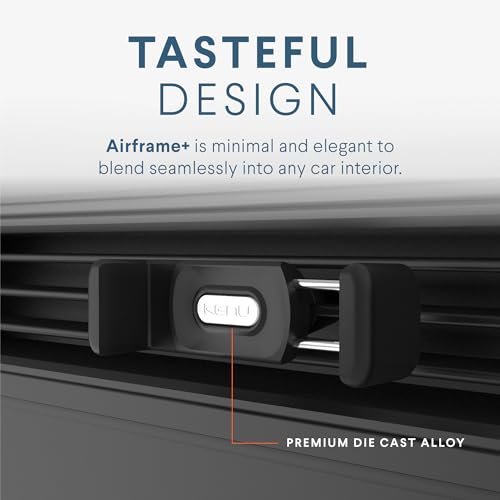 Kenu Airframe+, Air Vent Car Phone Holder Mount, Cell Phone Stand for Car, Expandable Grip & 360 Degree Pivot, Compatible with Latest iPhones, Samsungs, & Androids - size: Medium to Large Phones, style: Airframe+
